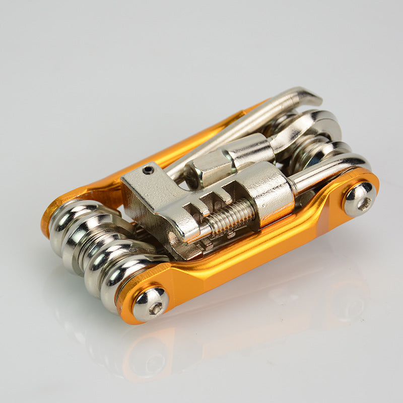 Bicycle Multifunction Tool Kits Multitool Tire Repair Tool Set With Screwdriver Chain Rivet Extractor For Road Bike