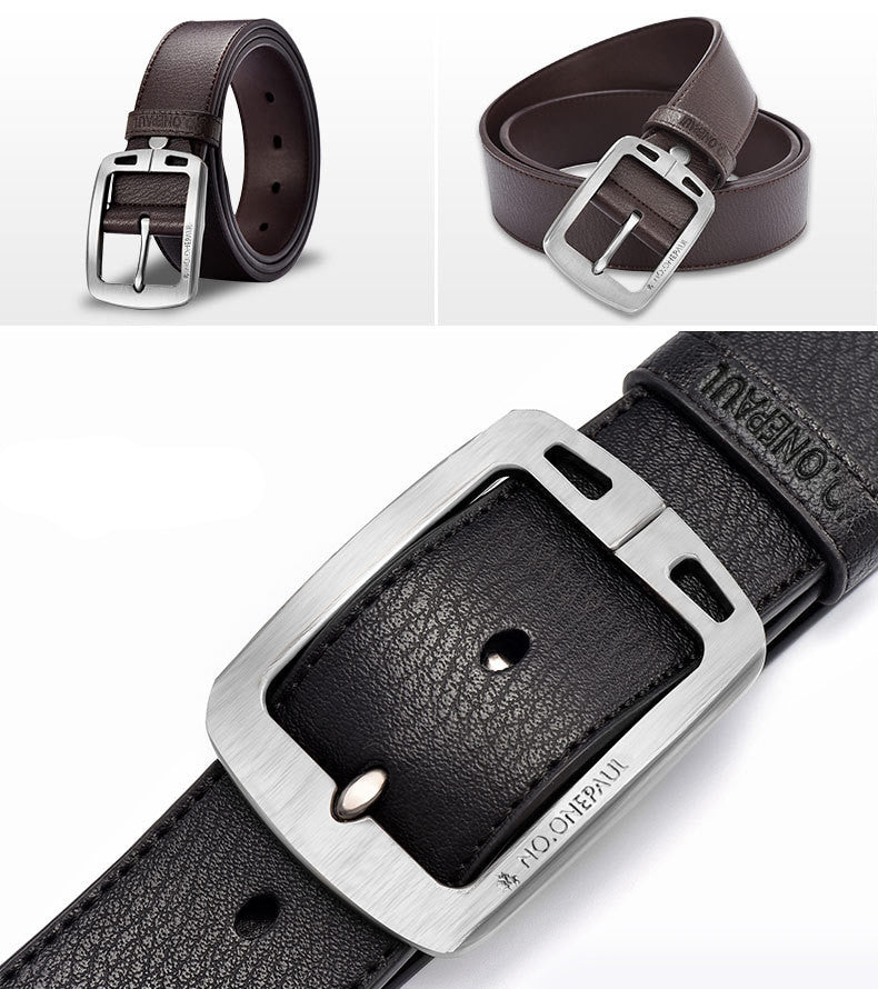 Korean Style Men&#39;s Casual Belt With Pin Buckle