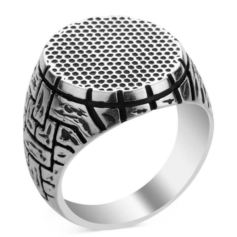 Men&#39;s Vintage Pattern Ring