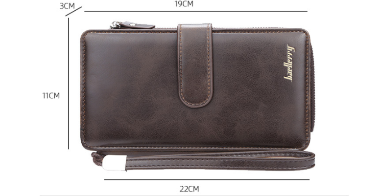 Retro Multifunctional Long Zipper Phone Bag Creative European And American Clutch