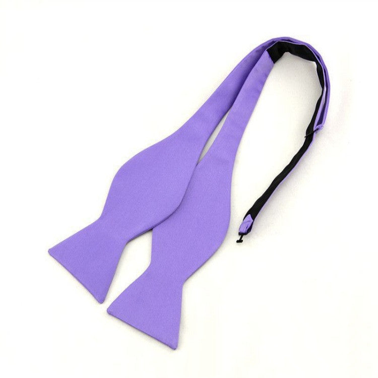 Men&#39;s Wedding Flat Head Tie 5 Cm Monochrome Streamer