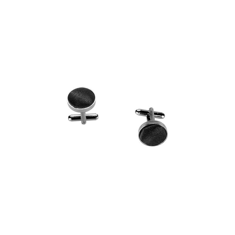 Solid Monochrome Men&#39;s Tie Cufflinks Pocket Square Set
