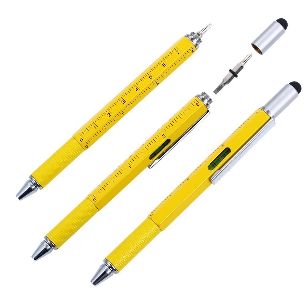 6in1 Metal Tool Screwdriver Touch Screen Ballpoint Pen