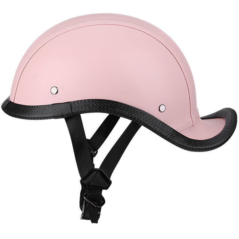 Standard PU Leather Retro Helmet