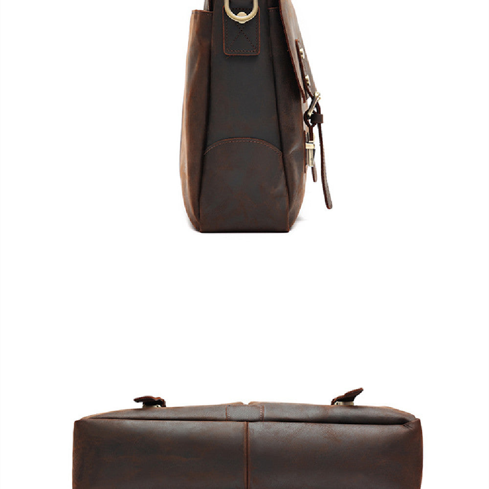 Men&#39;s Stylish Vintage Leather Handbag