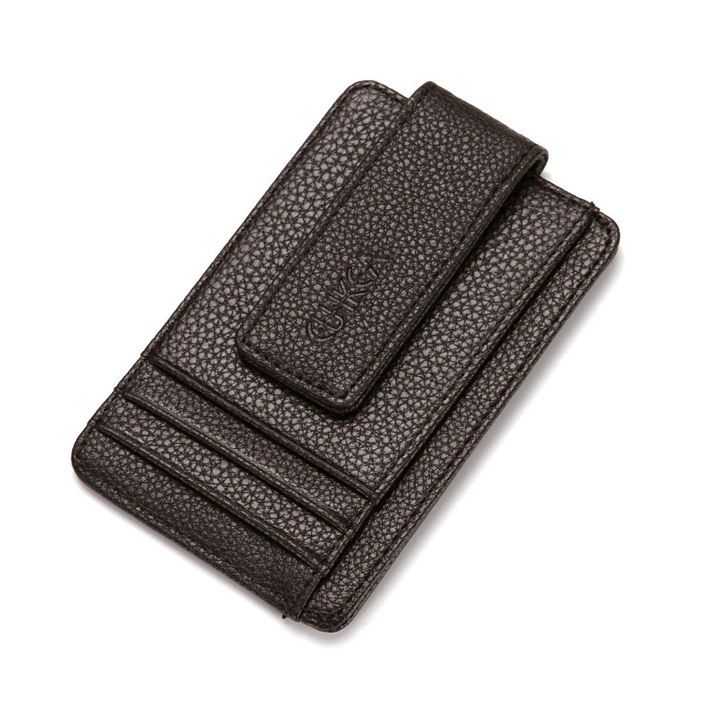Men&#39;s Fashion Portable Magnetic Closure Card Holder Wallet
