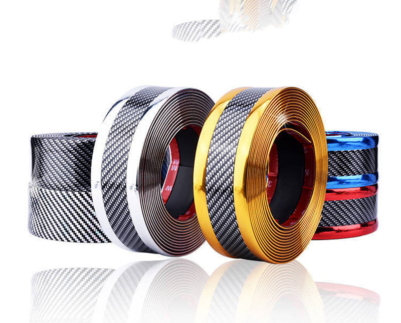 5D Carbon Fiber Car Bumper Protection Bar Threshold Sticker