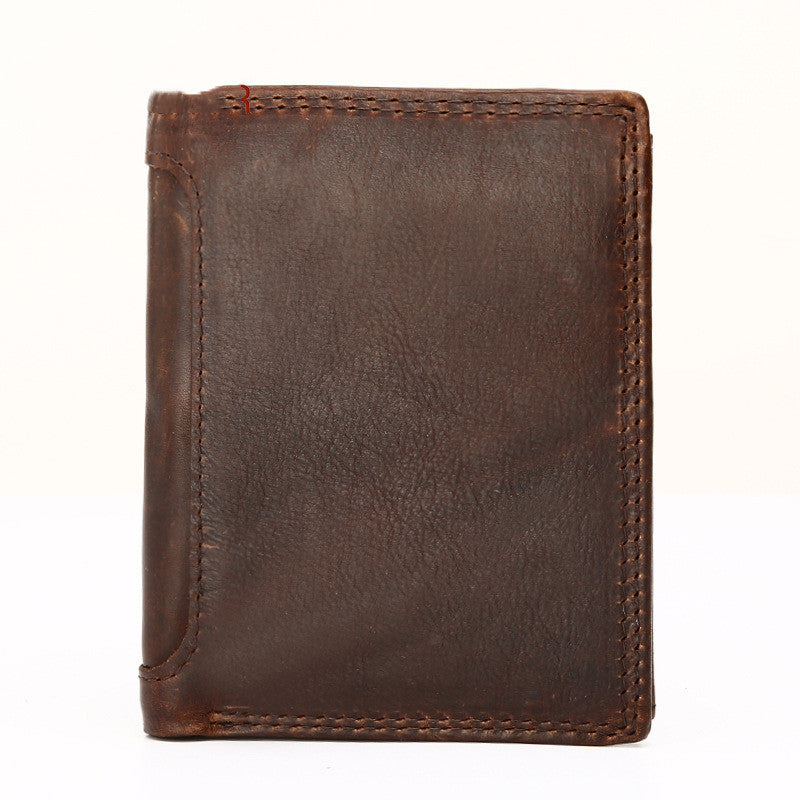 Men&#39;s Business Vintage Leather Wallet