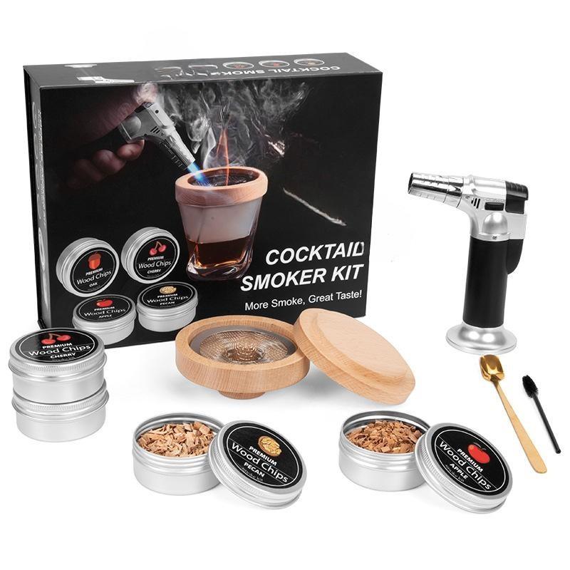 Cocktail Cooking Sawdust Smoker Wet Wine Kit