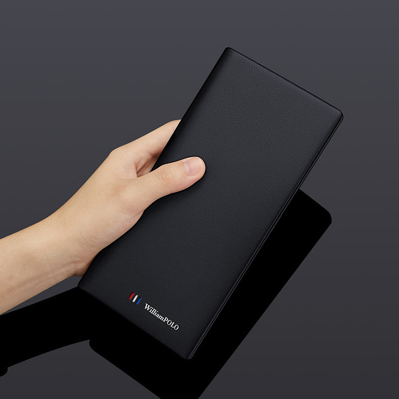 Cowhide Men&#39;s Wallet Business Casual All-match