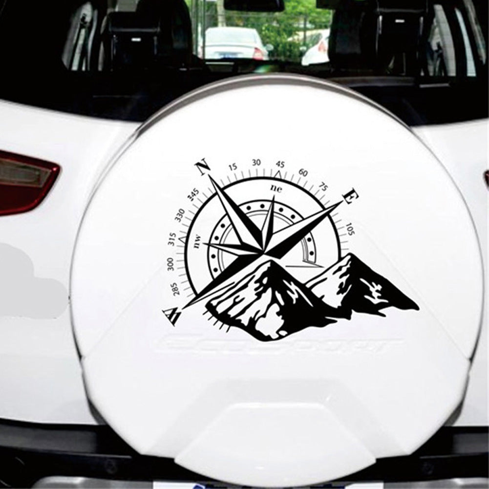 Mountain Compass Navigation Car Reflective Sticker