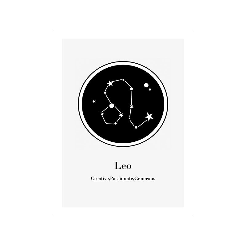 12 Constellation Canvas Art Print Mural Poster