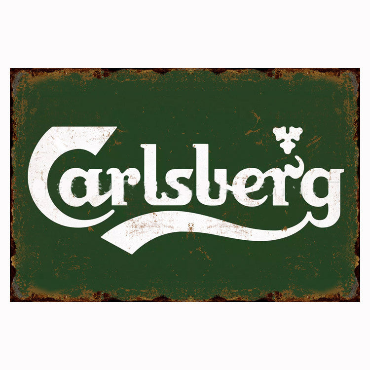 Retro Tin Painting Cocktail Bar Restaurant Shop Home Decoration