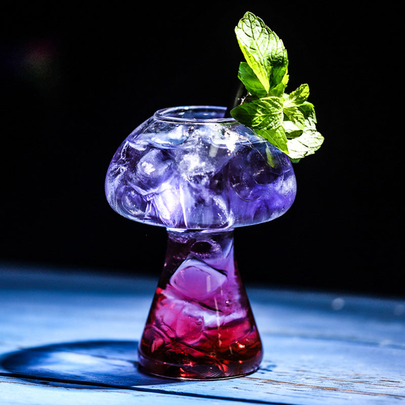 New Online Red Mushroom Cup Cocktail Glass Creative Molecular Food Bar
