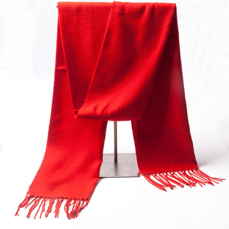 Men&#39;s Fashion Simple Thickened Imitation Cashmere Scarf