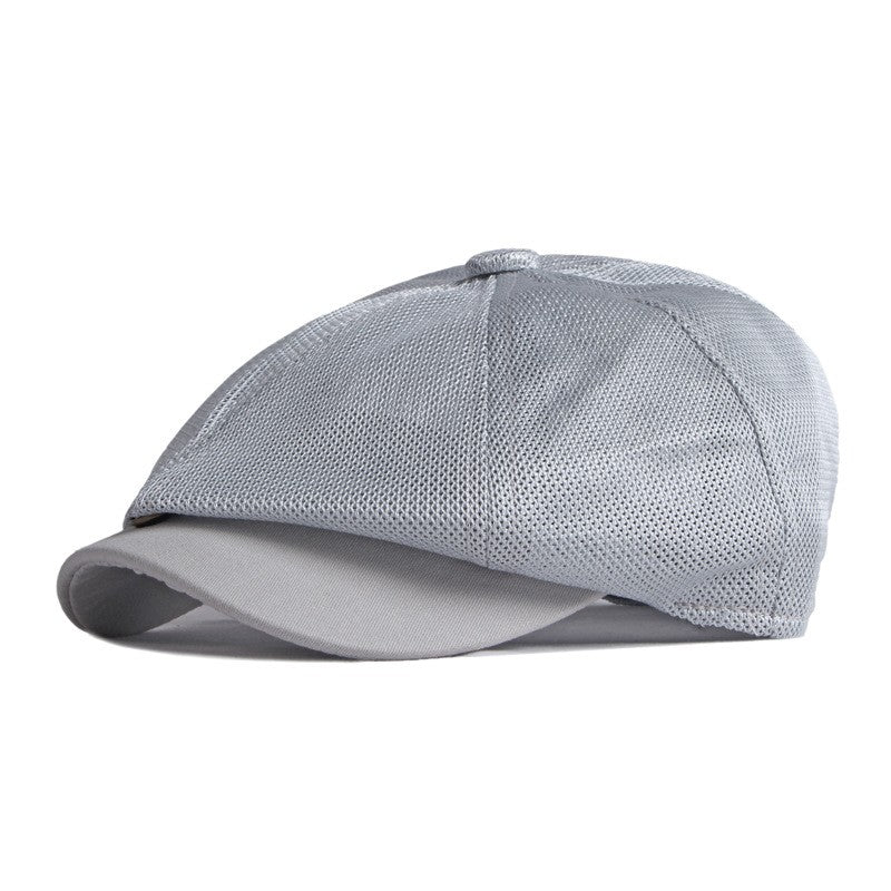 Hollow Mesh Octagonal Cap Men&#39;s Summer