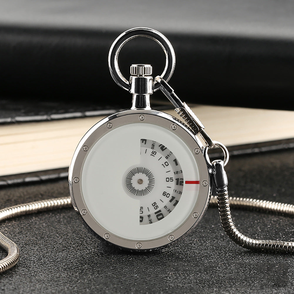 A Variety Of Creative Personality Vortex Snake-shaped Second Plate Waist Chain Quartz Pocket Watch Gift Watch