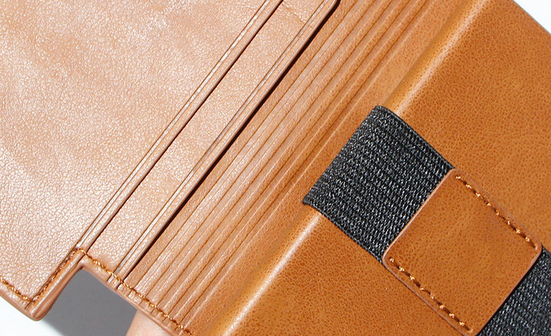 Oil Wax Coated Aluminum Alloy Automatic Pop-up Card Box, Multifunctional, Large Capacity Metal Wallet