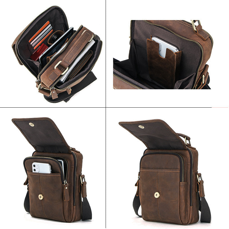 Men&#39;s Crossbody Bag European And American Trend Men&#39;s Shoulder Bag Cross-border Delivery