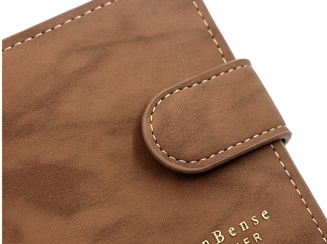 Men&#39;s Wallet Short Style With Korean Edition Hinge Gold Stamping