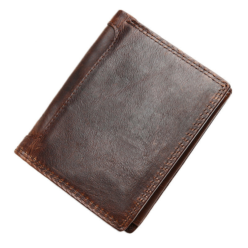 Men&#39;s Business Vintage Leather Wallet