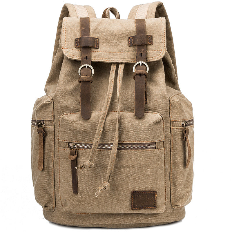 European And American Retro Men&#39;s Large Capacity Canvas Bag New