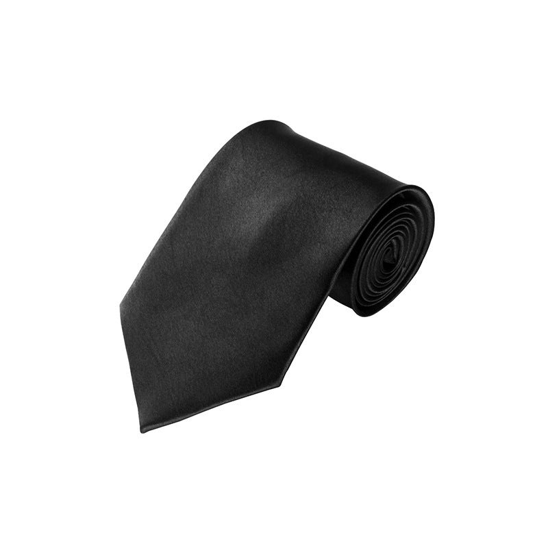 Solid Monochrome Men&#39;s Tie Cufflinks Pocket Square Set