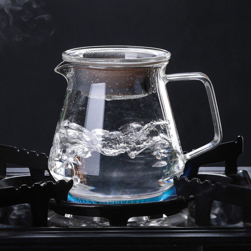 High Borosilicate Heat-Resistant Glass Sub-Pot, Hand Coffee Pot