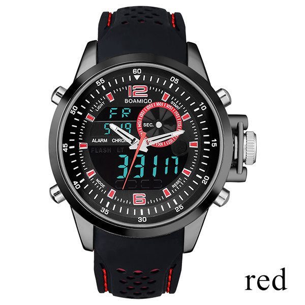 Men&#39;s Dual Display Electronic Quartz Watch