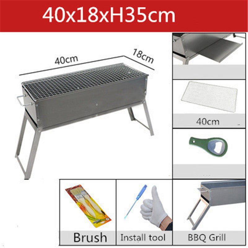 Family Outdoor Portable Simple Barbecue Stove
