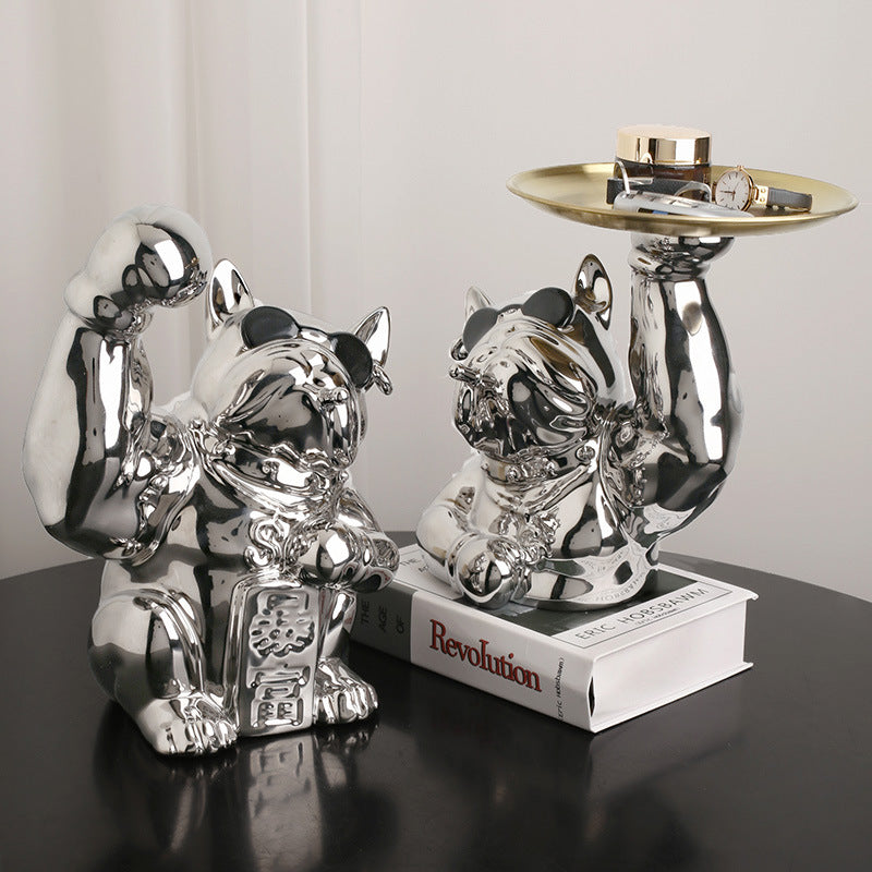 Light Luxury High-end Living Room Wine Cabinet Decoration