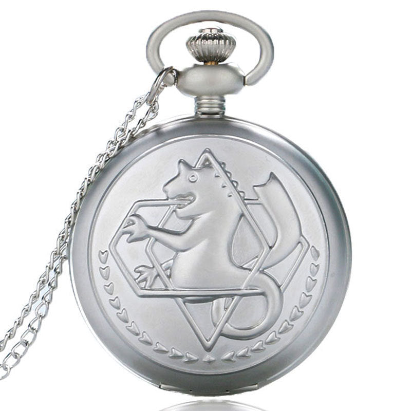 Flip Skeleton Animal Totem Pocket Watch