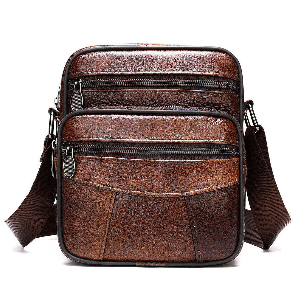Cowhide Casual One-shoulder Messenger Bag