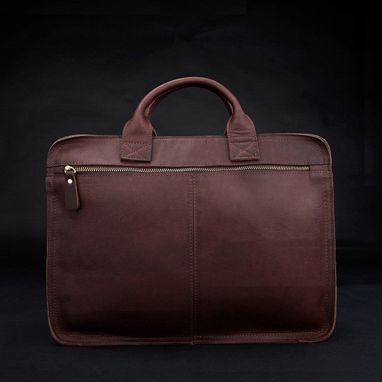 Fashion Genuine Leather Men&#39;s Briefcase