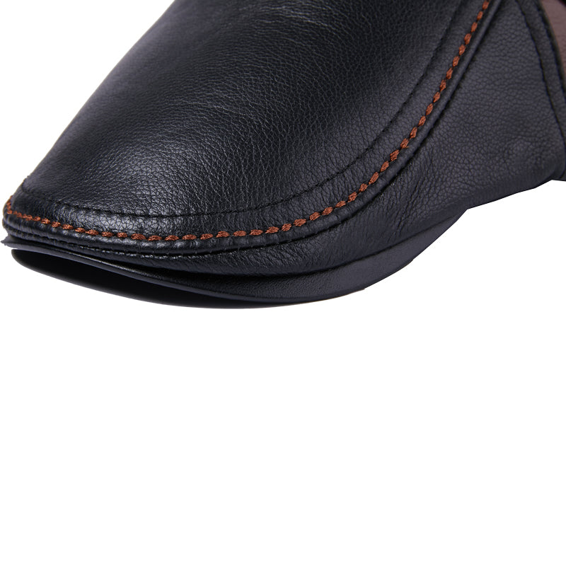 Men&#39;s Cowhide Beret Leather Hat