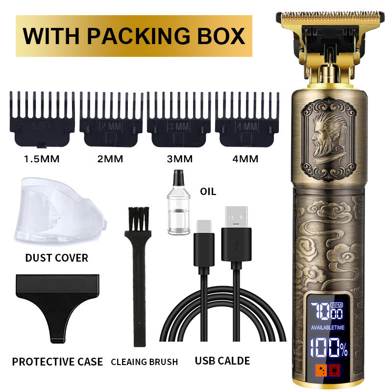 Carving Oil Head Hair Clipper Electric Clipper Electrical Hair Cutter