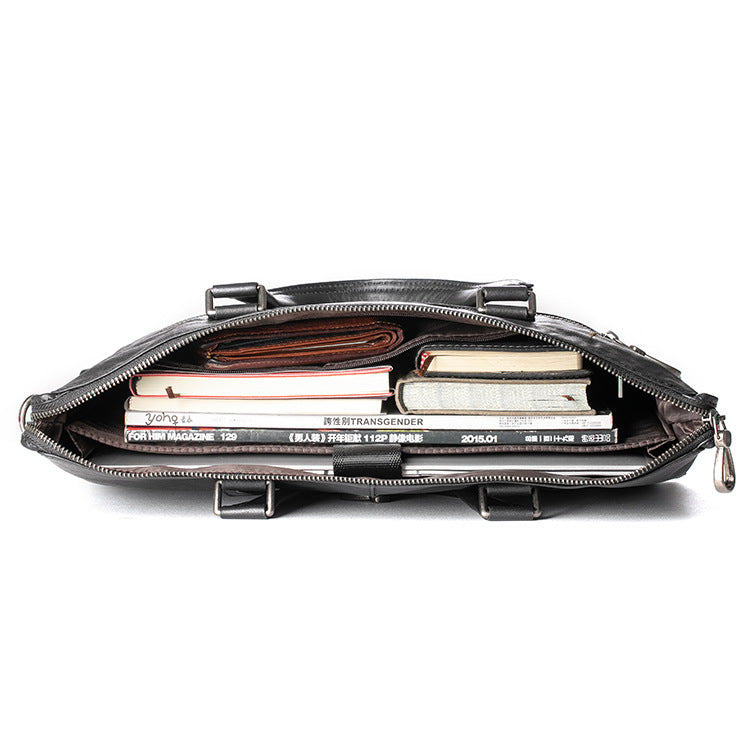Men&#39;s Bag Leather Portable Business Leisure