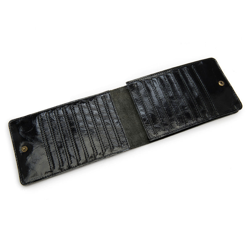 Men&#39;s Simple Leather Long Phone Bag