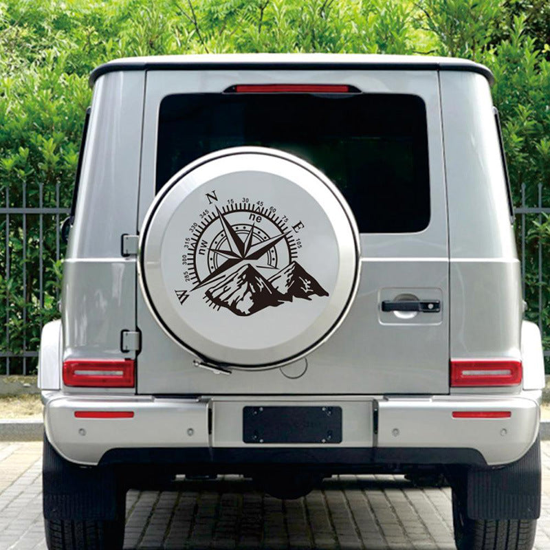 Mountain Compass Navigation Car Reflective Sticker