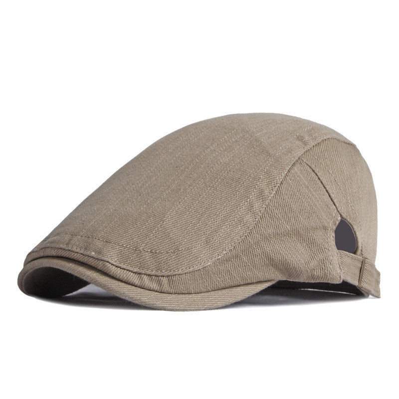 Simple Light Board Cotton Beret Men&#39;s Retro