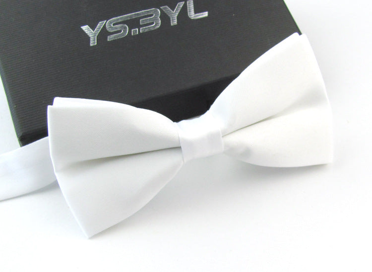 Matte Men&#39;s Solid Color Wedding Bow Tie Gentleman Polyester