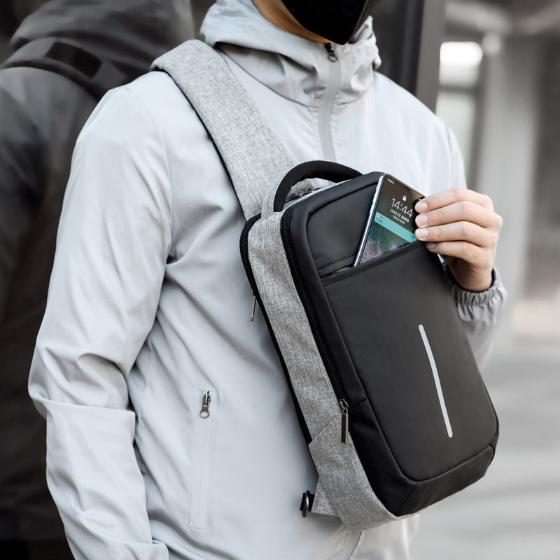 Men&#39;s Bags Shoulder Messenger Bag Tide Brand Student School Bag Sports Canvas Chest Bag Male Korean Waist Bag Backpack