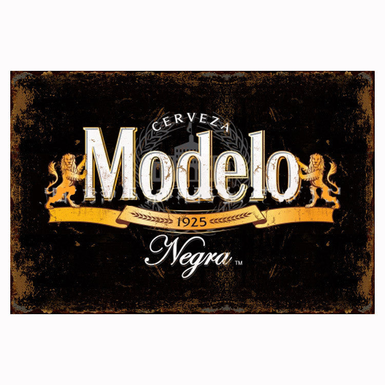 Retro Tin Painting Cocktail Bar Restaurant Shop Home Decoration