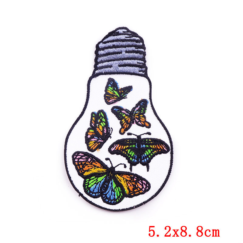 Creative Punk Skull Embroidery Cloth Sticker