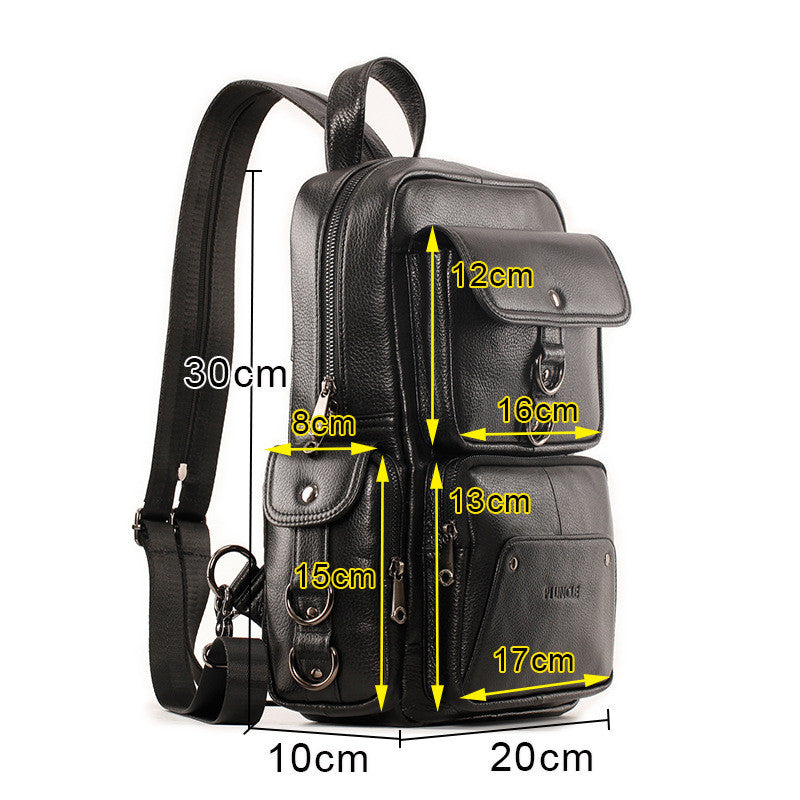 Head Layer Cowhide Multifunctional Backpack