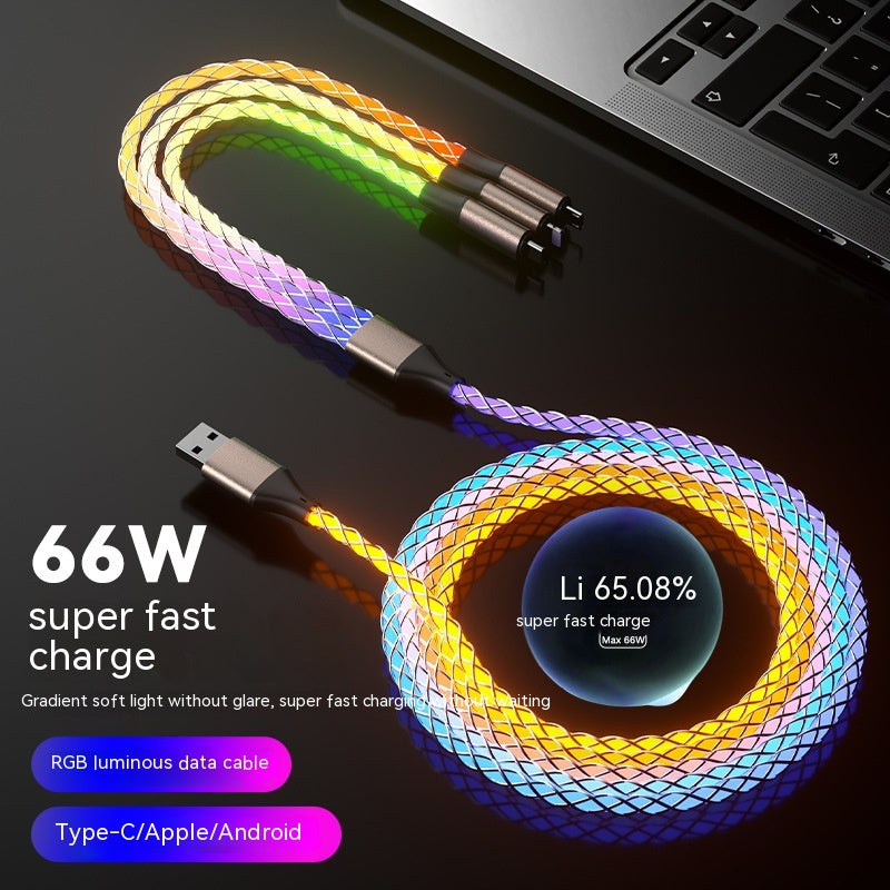 6A Colorful Illuminating Data Cable