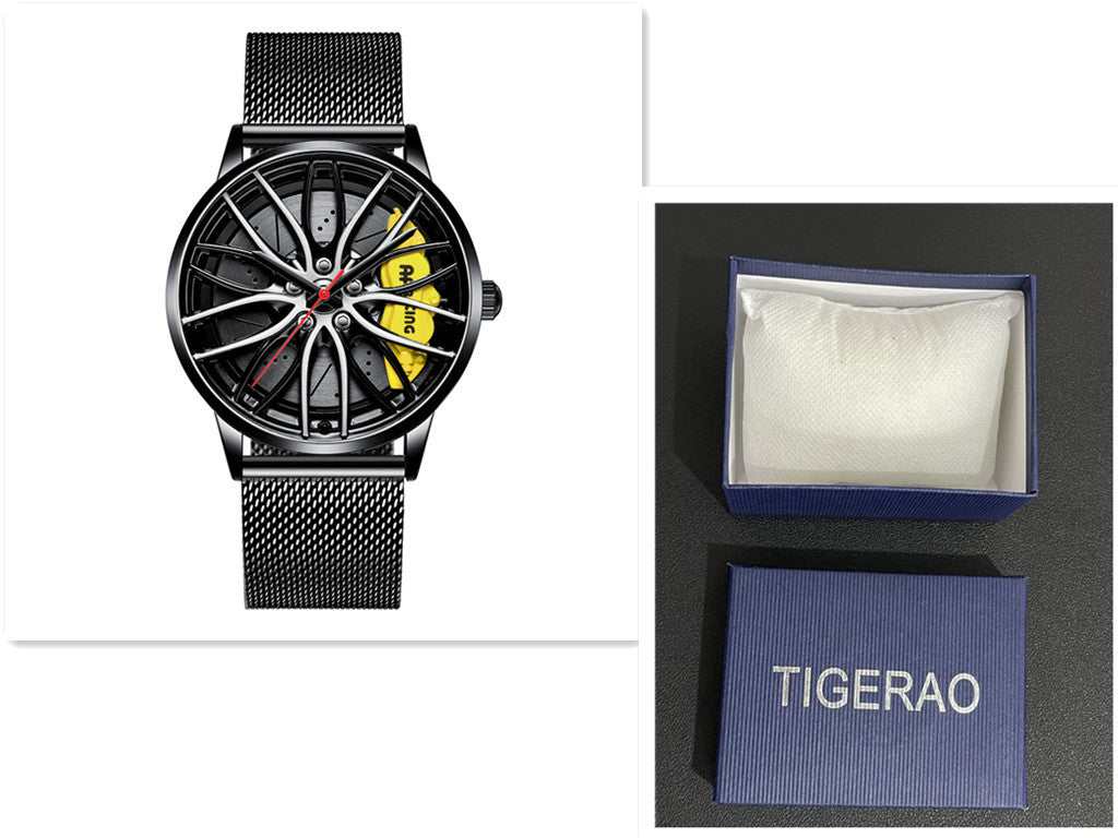 Automatic Movement Men&#39;s Hollow Wheel Watch