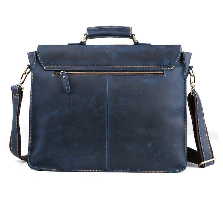 Genuine Leather Men&#39;s Business Briefcase