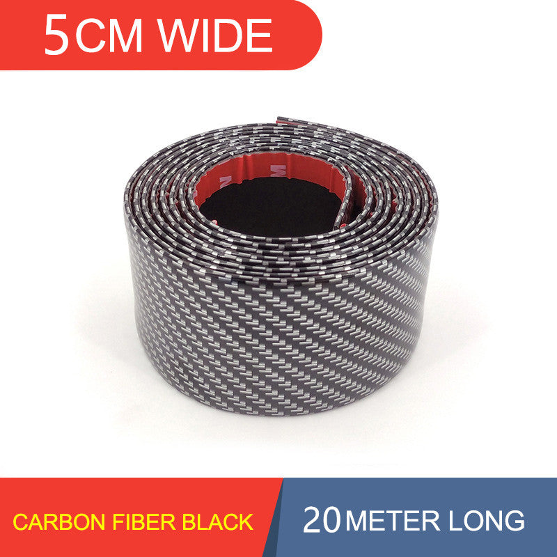 5D Carbon Fiber Car Bumper Protection Bar Threshold Sticker