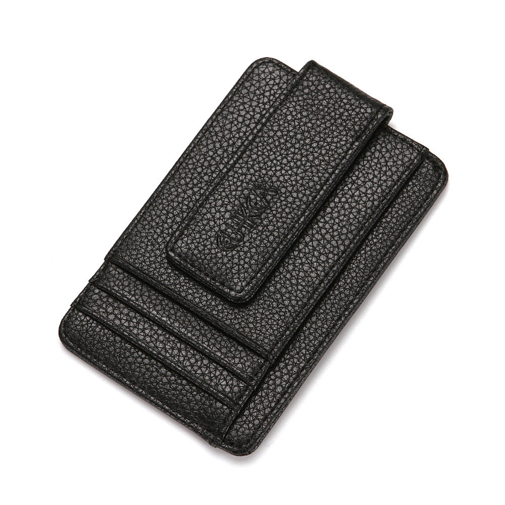 Men&#39;s Fashion Portable Magnetic Closure Card Holder Wallet